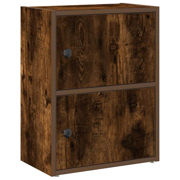 Estantería De Madera De Ingeniería Roble Ahumado 40x24x52 Cm Vidaxl