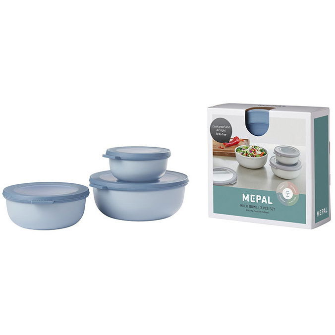 Mepal Cirqula Nordic Blue 3 darabos készlet, 0,35 l + 0,75 l + 1,25 l (8711269938578)