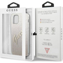 Guess PC/TPU Vintage Apple iPhone 12 mini съвместим калъф със заден капак, градиентно златисто