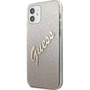 Guess PC/TPU Vintage Apple iPhone 12 mini съвместим калъф със заден капак, градиентно златисто