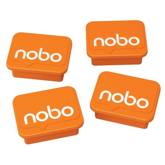 NOBO mágnes mágnestáblákhoz 4db narancs (VN5327) (VN5327)