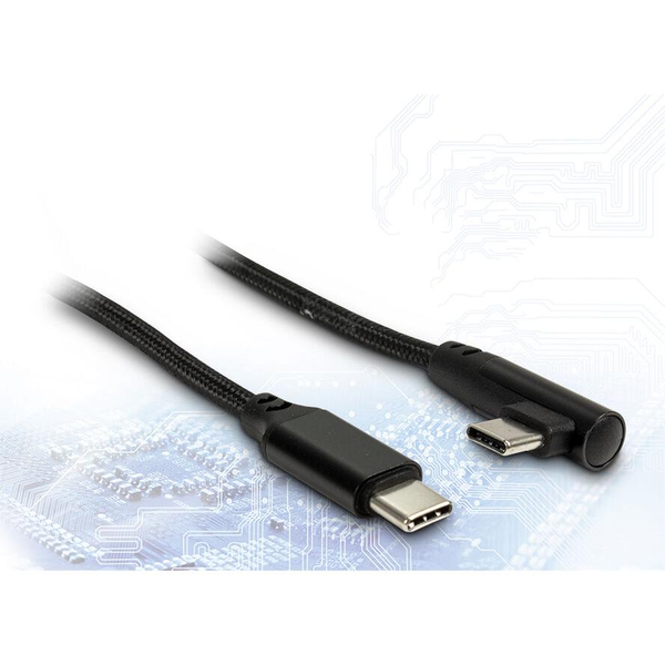 Inter-Tech 88885581 USB kabel 1 m USB C černý