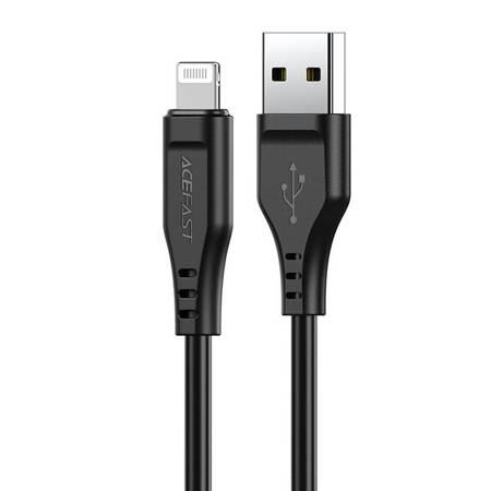 Кабел за зареждане и пренос на данни ACEFAST C3-02 Acewire Charging Data Cable USB-A - Lightning, Кабел 1,2 м, 5V/2,4A, Черен
