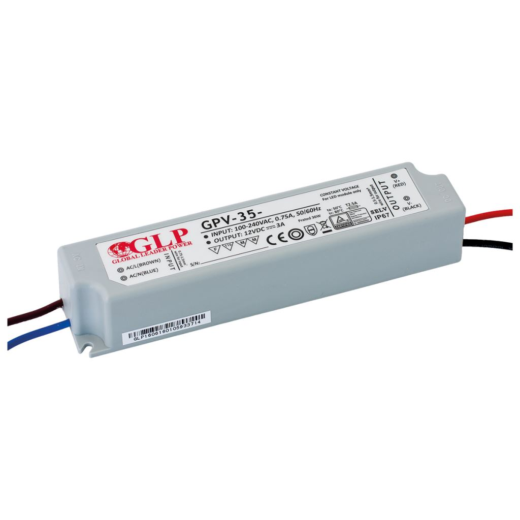 GLP GPV-35-24 36W 24V/1.5A IP67 LED tápegység (GPV-35-24)