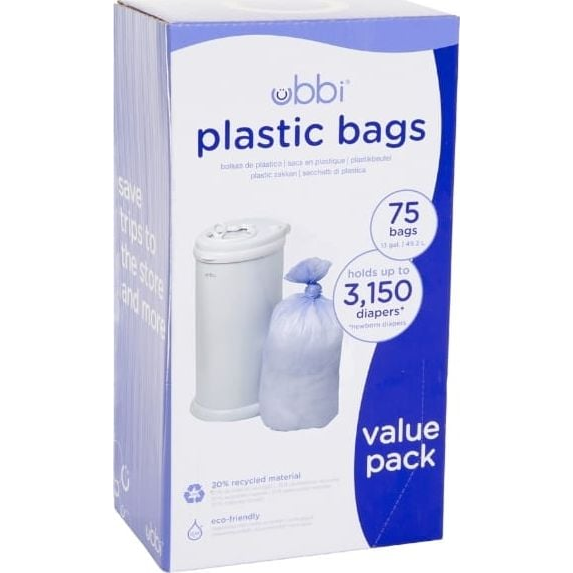 Ubbi Műanyag, pelenkákra, 3 csomagos