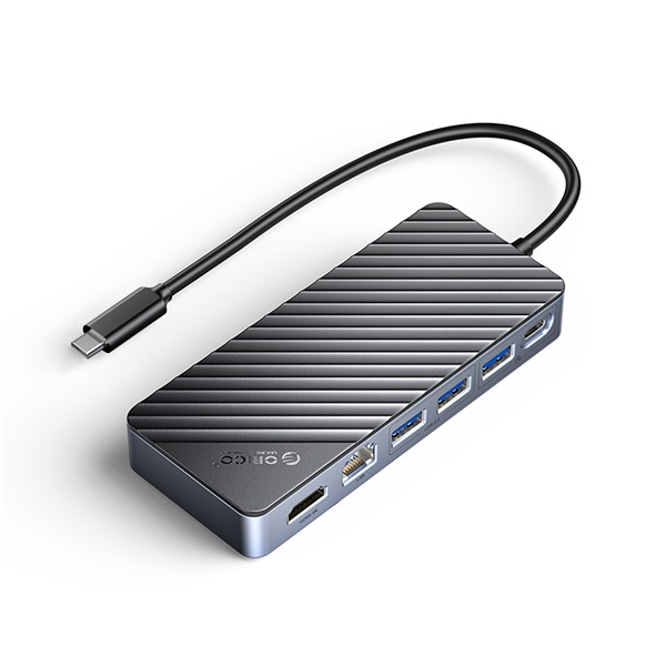 ORICO 8-in-1 USB-C Docking Station with M.2 NVMe & SATA SSD Enclosure