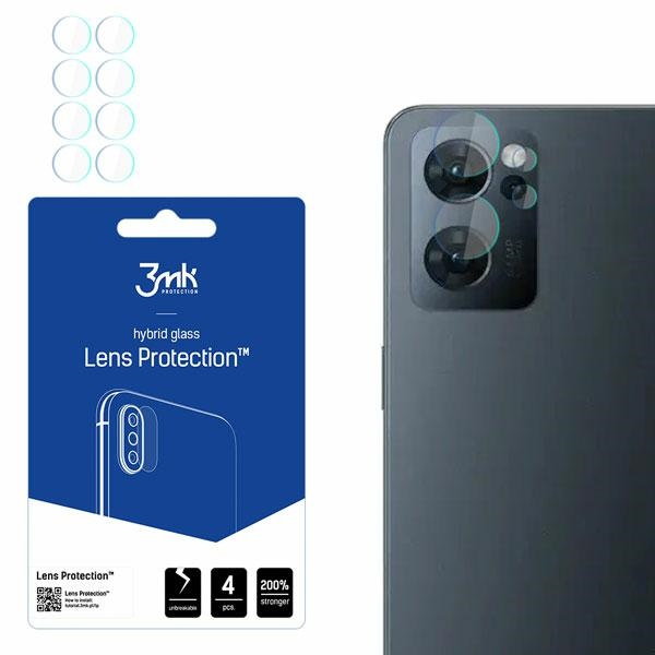 4x Sklo na objektív pre Oppo Reno 7 5G 3mk Lens