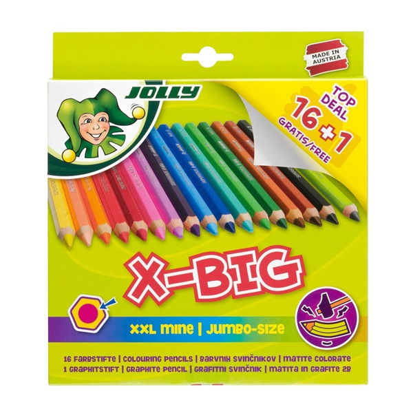 Jolly X-Big extra vastag 15+1 darabos színesceruza készlet (3099-0150)