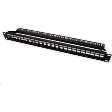 ROLINE 48,26cm 19Zoll-Keystone-Modultrger 24P. geschirmt schwarz