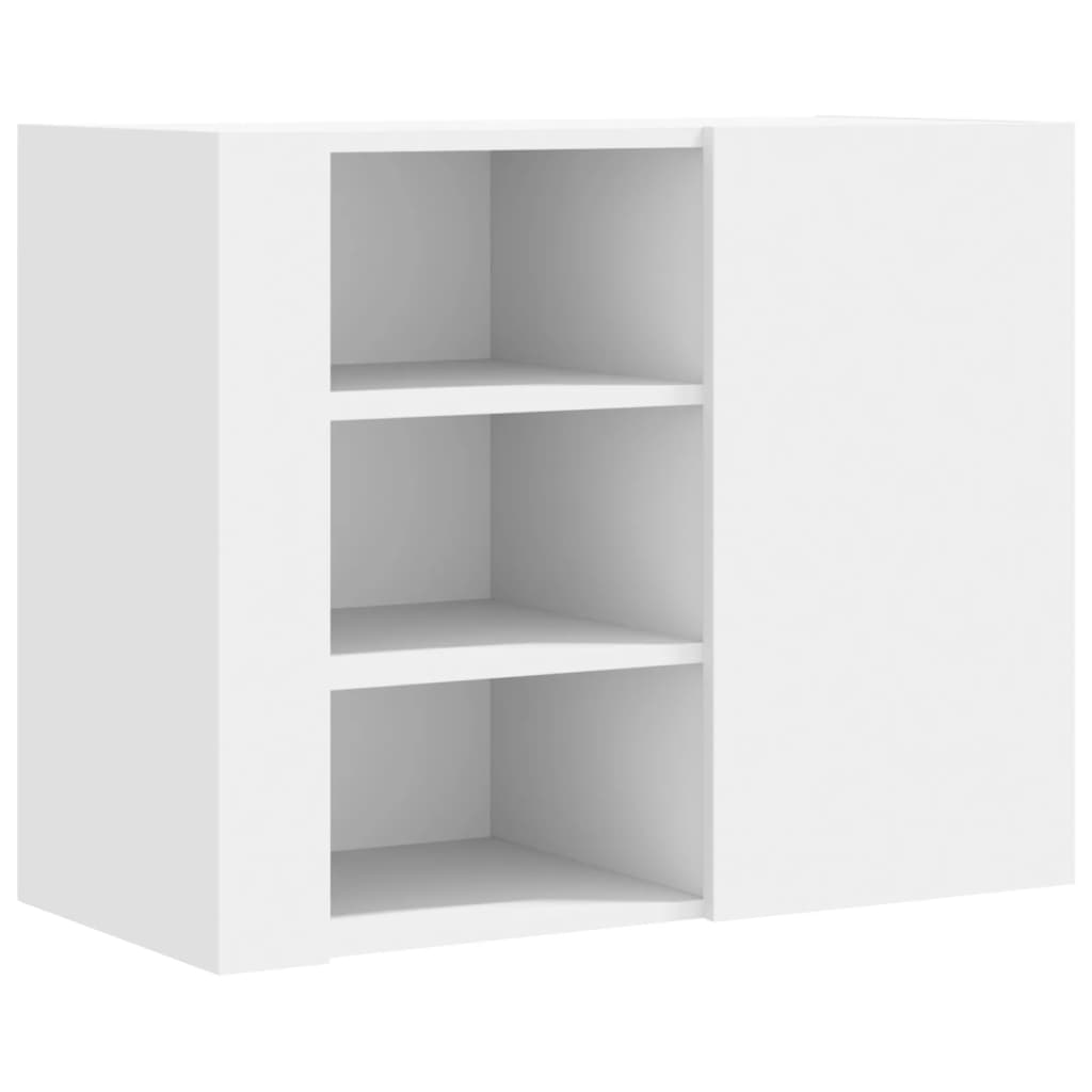 fehér szerelt fa faliszekrény 75 x 35 x 60 cm (848423)