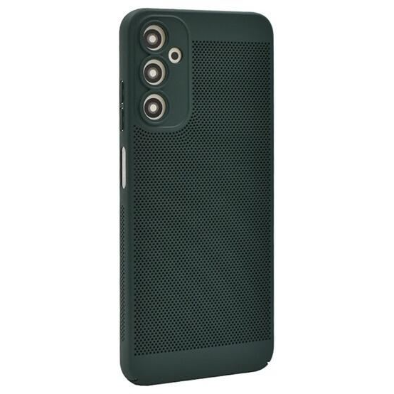 Gigapack Samsung Galaxy A05s (SM-A057F) légáteresztő, lyukacsos műanyag tok sötétzöld (GP-151565) (GP-151565)