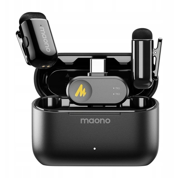MAONO WM622 PC2 vezeték nélküli mikrofon szett fekete USB-C