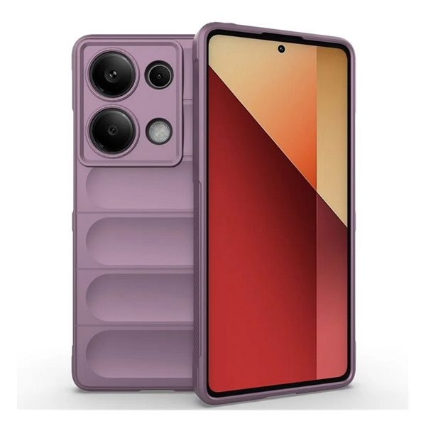 Szilikon telefonvédő (ütésállóság, kameravédő, 3D) LILA Xiaomi Poco M6 Pro 4G / Redmi Note 13 Pro 4G "Gigapack csomagolás" (GP-157164)