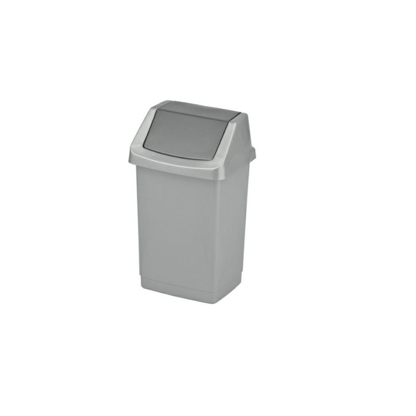 Curver Click-It waste bin tiltable 50L granite (CUR000280)
