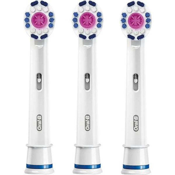 Oral-B 3D White 80338474 глава на четка за зъби 3 броя Бяла