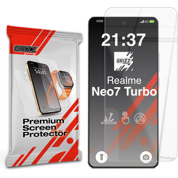 Szkło hybrydowe GrizzGlass HybridGlass do Realme Neo7 Turbo