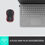 Logitech M185 myš Pro praváky i leváky RF bezdrátový Optický 1000 DPI