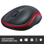 Logitech M185 myš Pro praváky i leváky RF bezdrátový Optický 1000 DPI