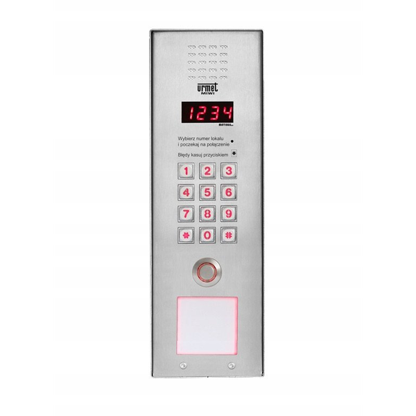 1052/106VD Matibus SE Urmet Cyfrowy panel zewnętrzny Vertical, z klawiaturą i czytnikiem DALLAS