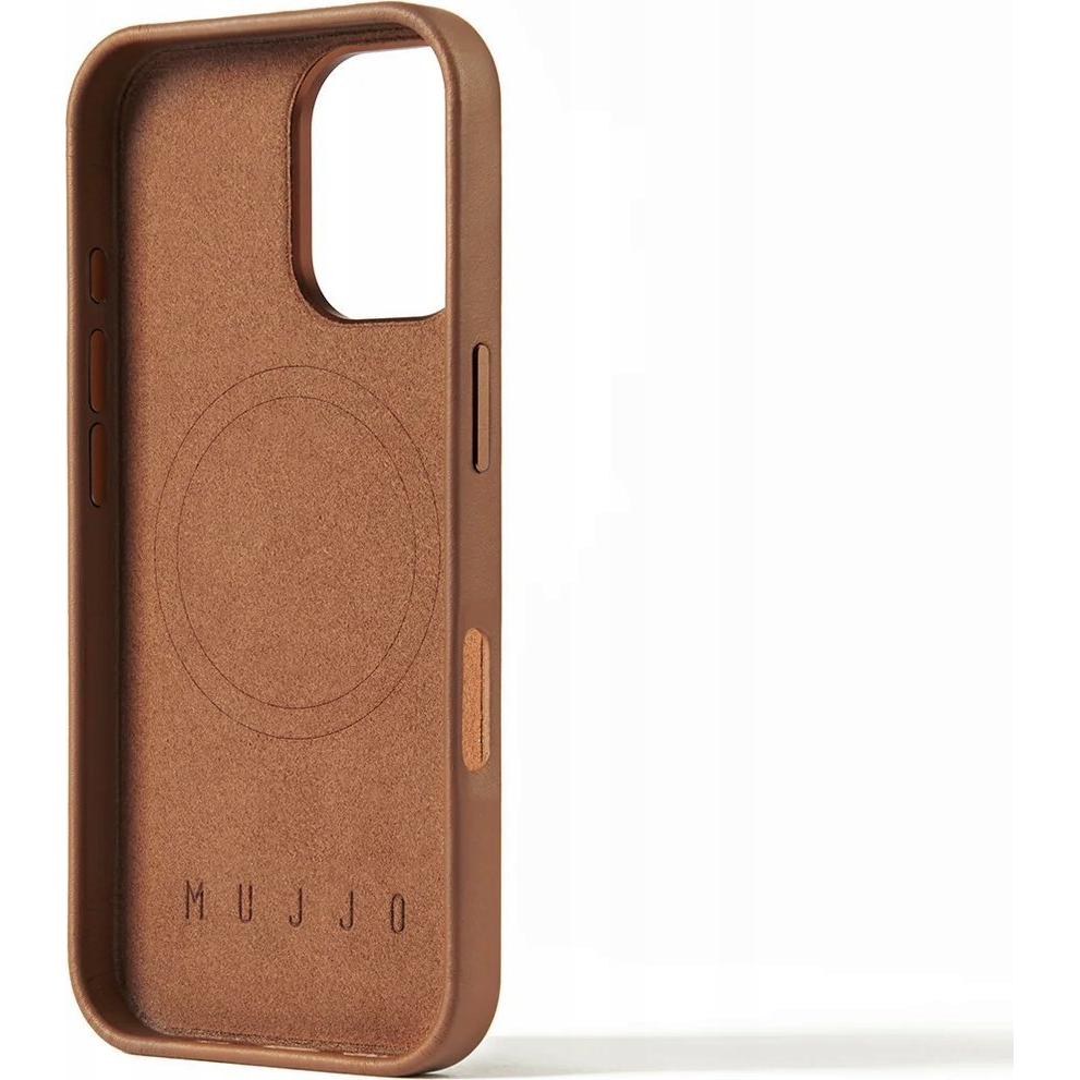 Mujjo iPhone 16 Vegán Bőrtok - Barna (MUJJO-CL-049-TN)