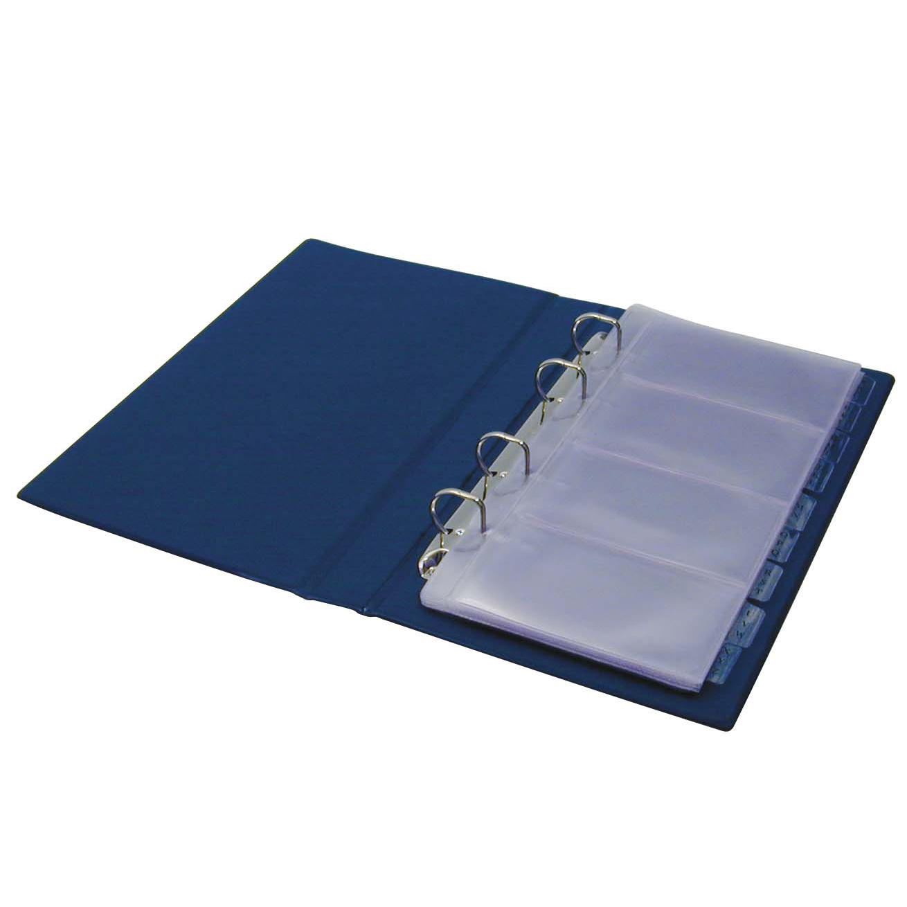 Panta Plast 200 db-os Gyűrűs Névjegytartó - Fekete (0304-0008-01)