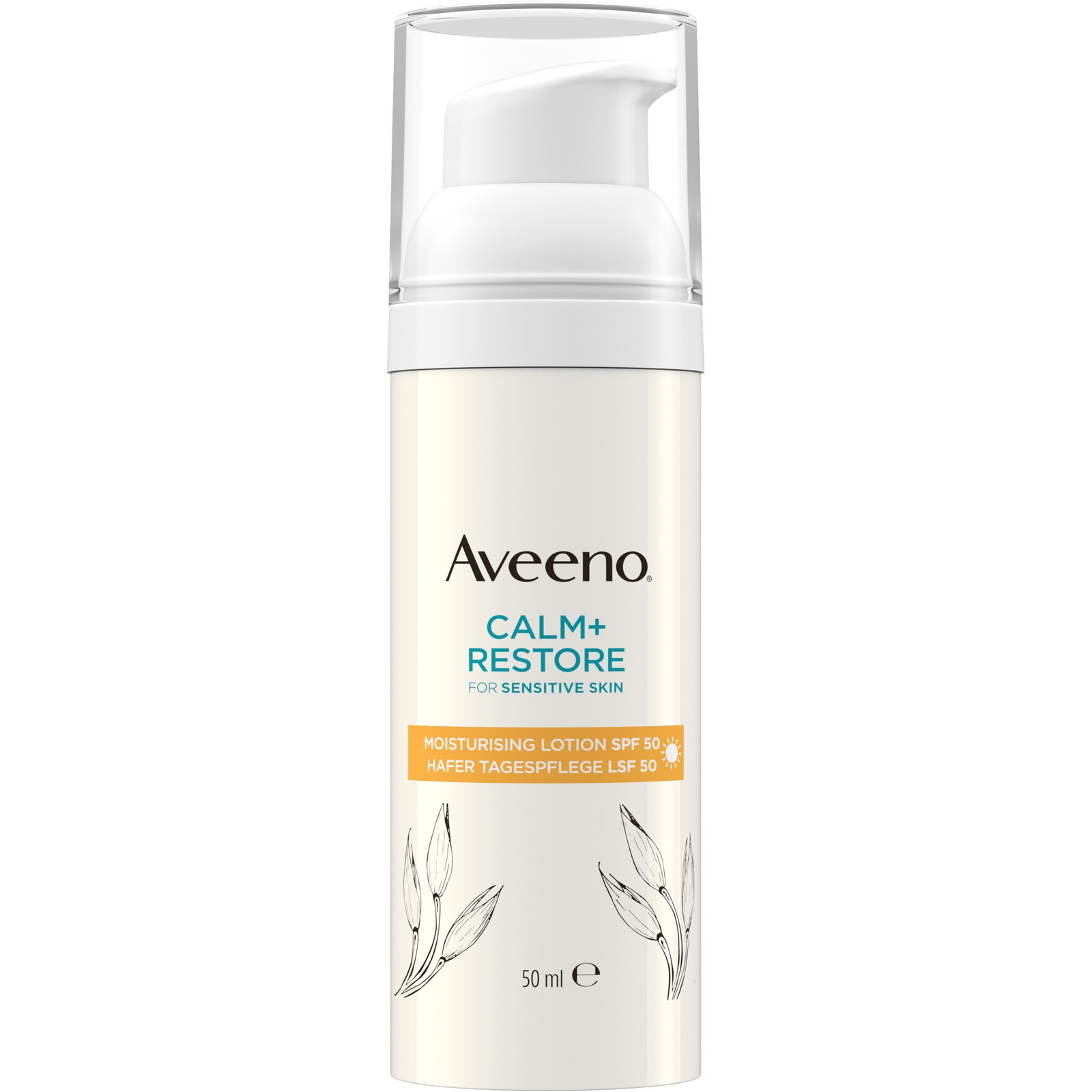 AVEENO Calm+Restore hidratáló, SPF 50 50ml (3574661842332)