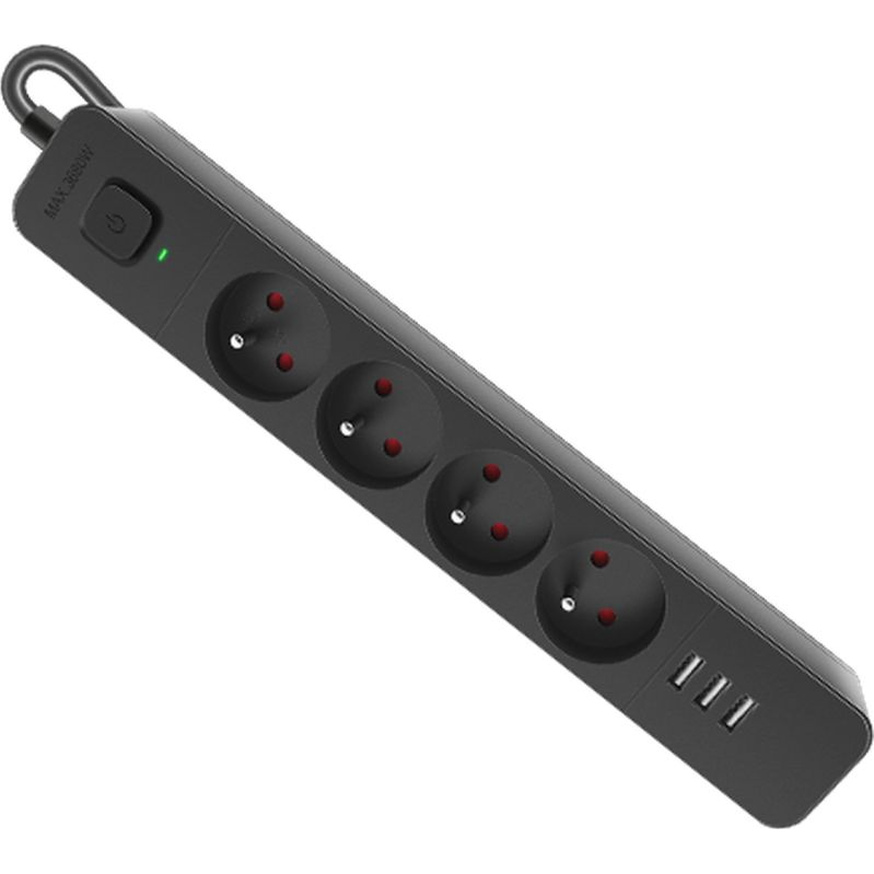 Defender listwa SFS 133 4G+3xUSB 1.5m czarna (99457)