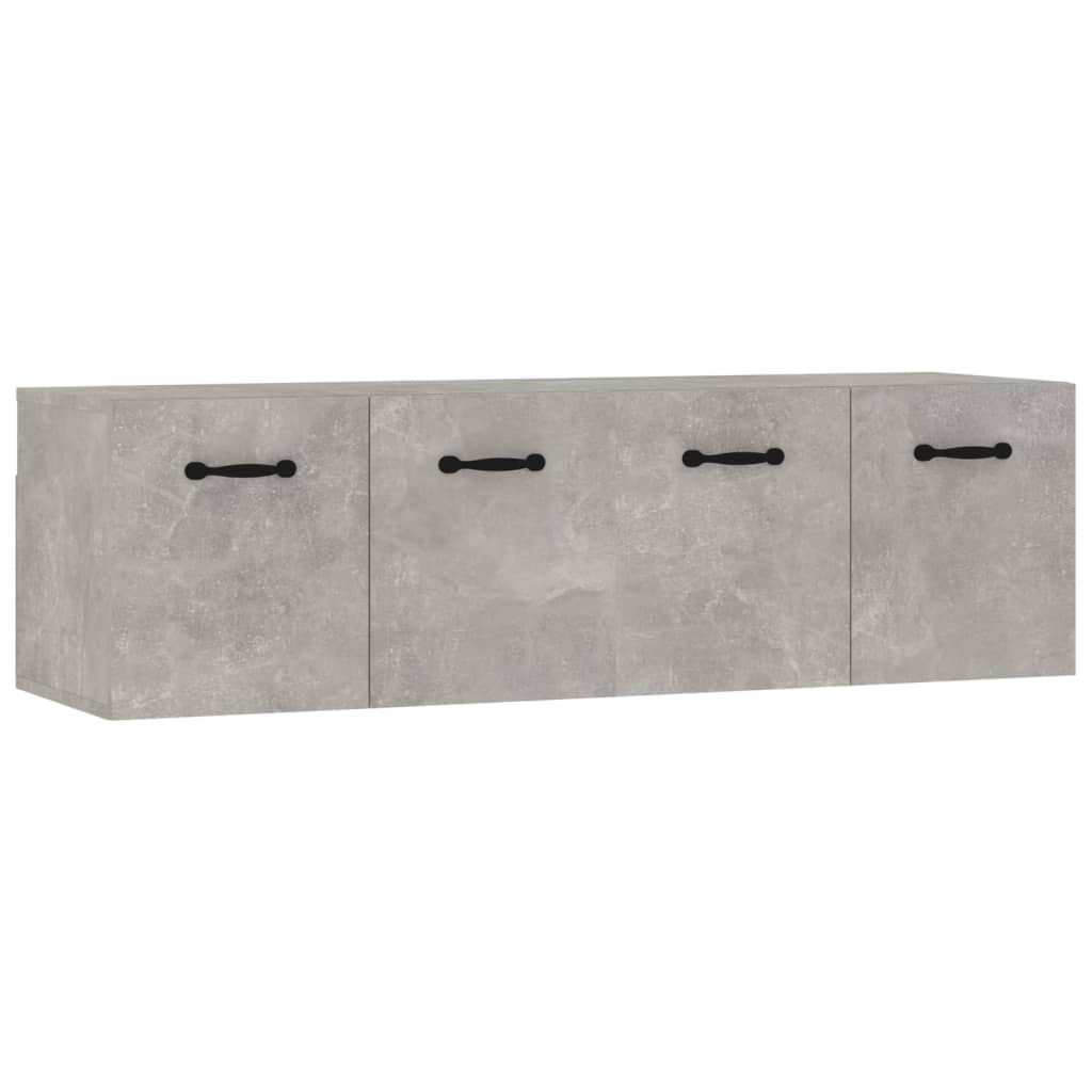 2 db betonszürke szerelt fa faliszekrény 80 x 35 x 36,5 cm (3115655)