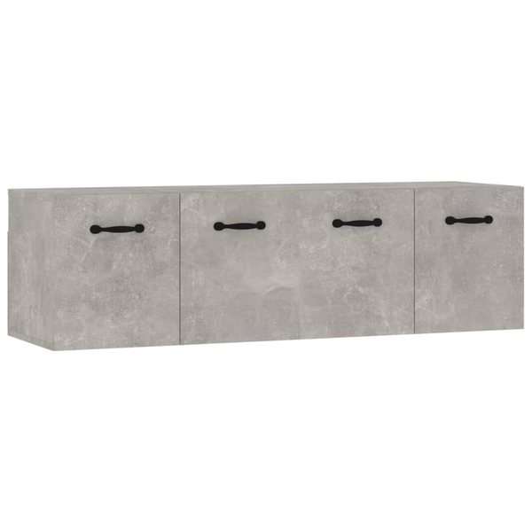 2 db betonszürke szerelt fa faliszekrény 80 x 35 x 36,5 cm