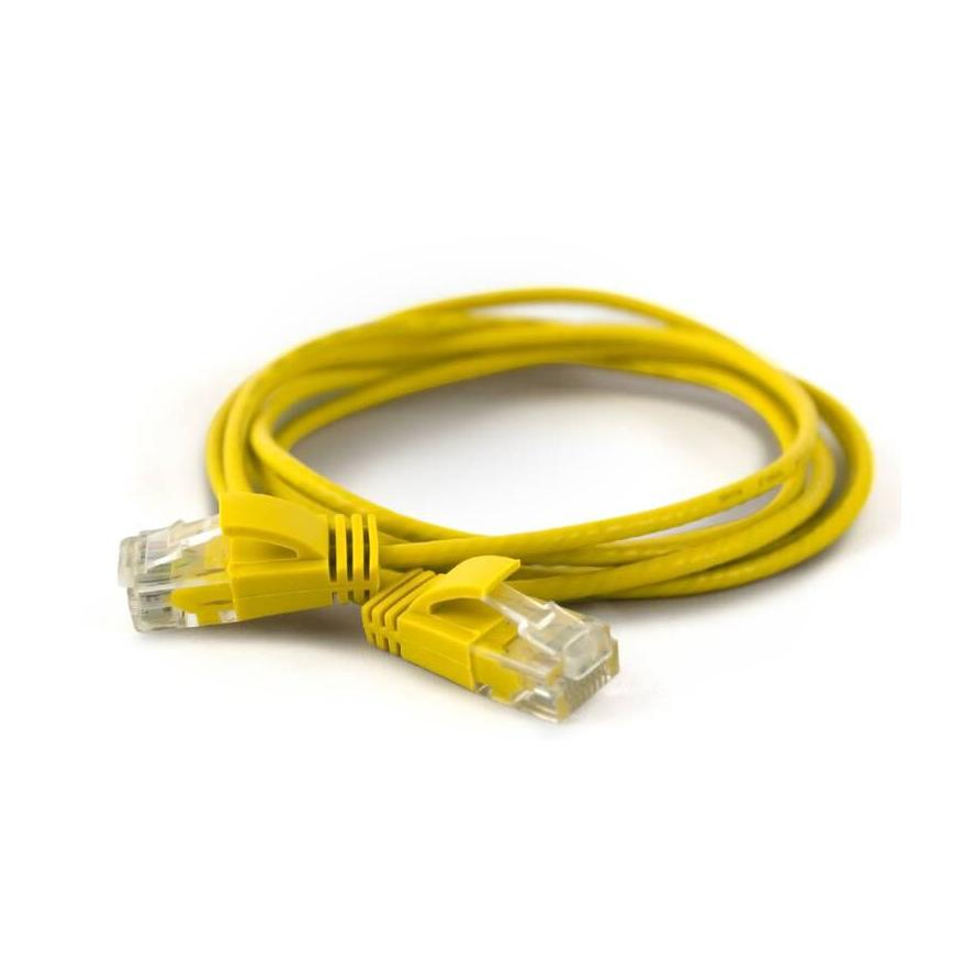 Wantec UTP CAT6a Patch kábel 0.1m - Sárga (7281)