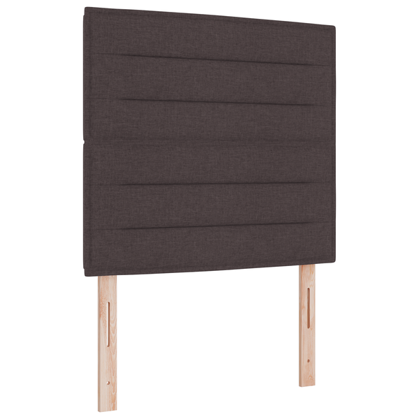 Boxspring Ágy Matrac nélkül Sötétbarna 90x200 cm Szövet