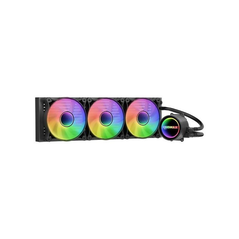 RaidMax LS360 ARGB 360mm Folyadékhűtő Fekete (LS360BK ARGB)