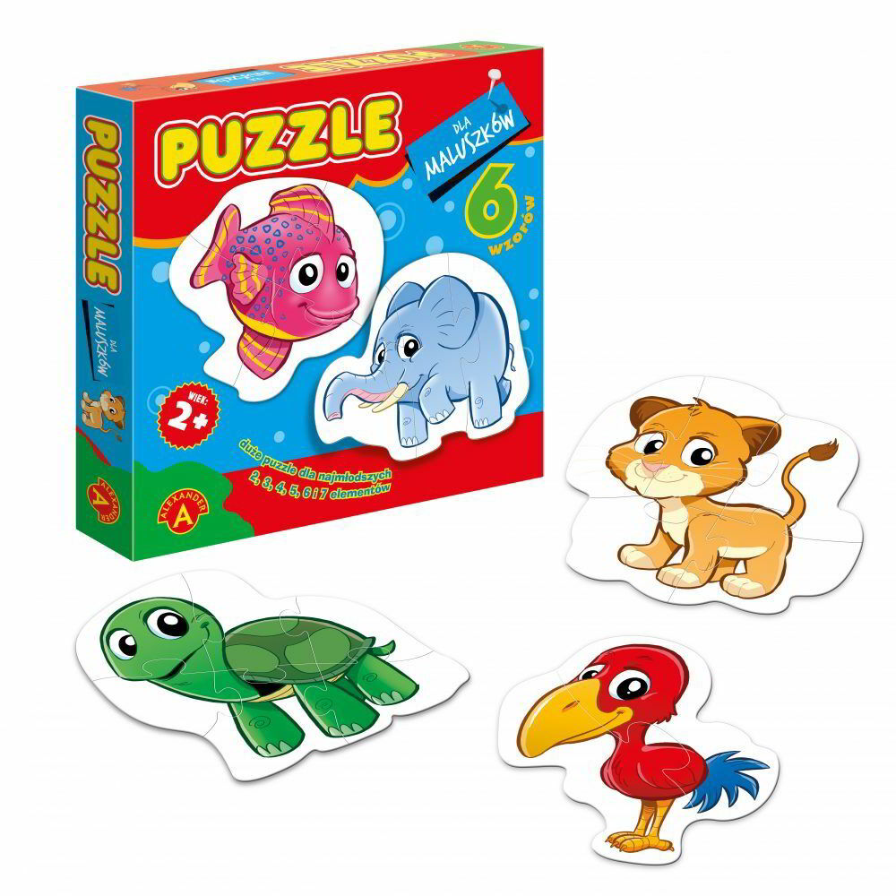 Moje prvé puzzle 6v1 ZVIERATKÁ 2+ Baby 27 el (1733)