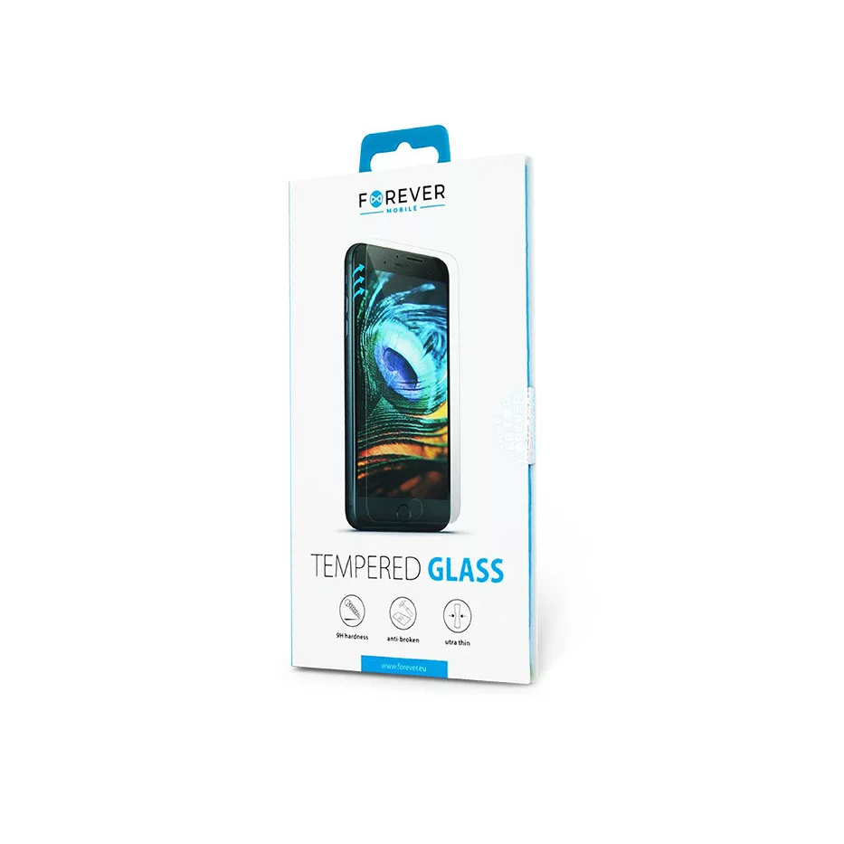 Samsung SM-A556 Galaxy A55 edzett üveg képernyővédő fólia - Forever Tempered Glass 2.5D - átlátszó (HF679062)