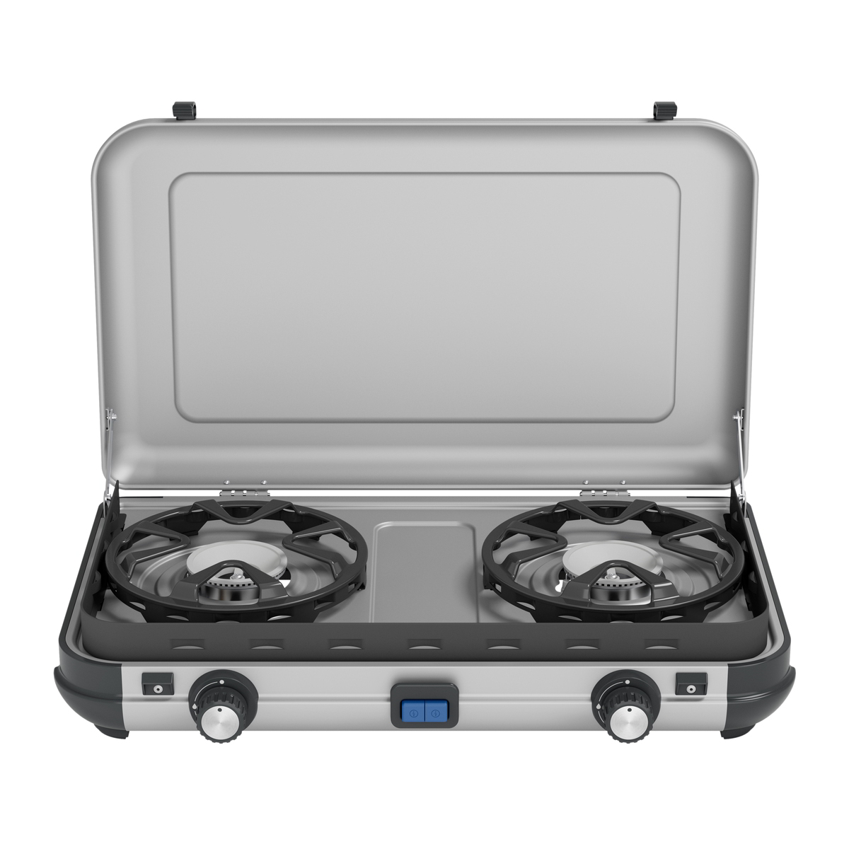 Campingaz Camping Kitchen 2 Maxi CV, gáztűzhely (szürke, 2 főzőlap 2x 1,8 kW, CV470 Plus-hoz) (2197172) (2197172)