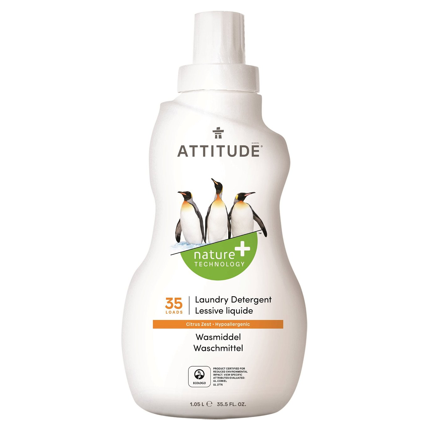 ATTITUDE mosógél reszelt citromhéj illattal 1050 ml (626232420340) (626232420340)
