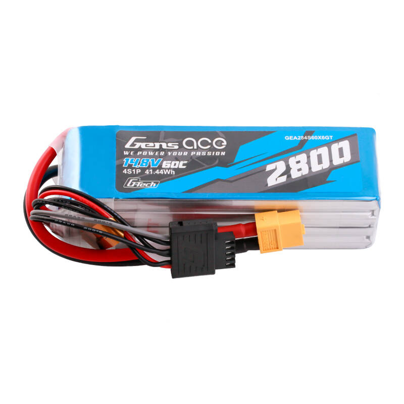 Gens ace G-Tech Soaring 2800mAh 14.8V 60C 4S1P LiPo XT60 akkumulátor (GEA284S60X6GT) (GEA284S60X6GT)