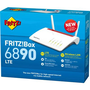 FRITZ!Box Box 6890 LTE безжичен рутер Гигабитов етернет Двубандов (2,4 GHz / 5 GHz) 4G Червен, Бяла