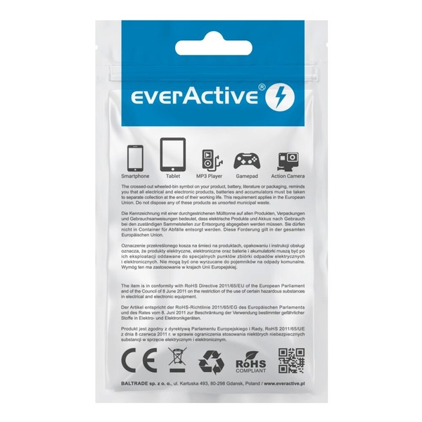Cablu Date/Incarcare EverActive USB Lightning 1m Negru