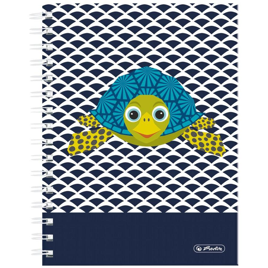 Herlitz Spiralboutiqueb. A5 Cute Animals 100Bl. Kar. Turtle (50039180) (50039180)