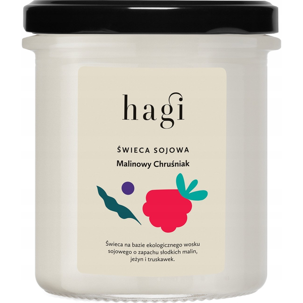 HAGI_Świeca sojowa Malinowy Chruśniak 215ml