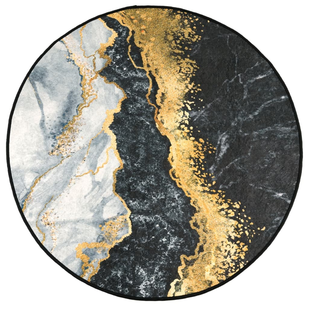 többszínű mosható csúszásgátló szőnyeg Ø 120 cm (136614)