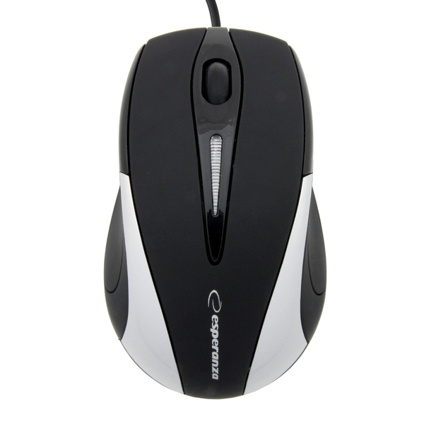 Mouse optic cu fir Esperanza Sirius USB - Negru/Argintiu