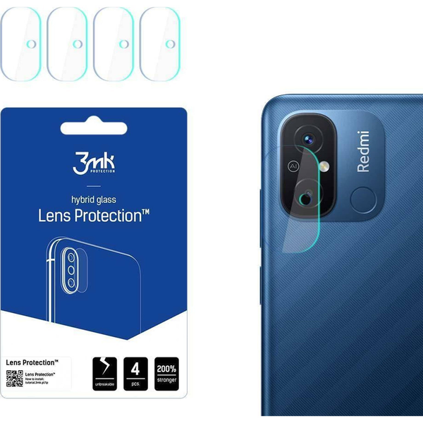 Hybridní Sklo 3MK pro Xiaomi Redmi 12C, 4 ks