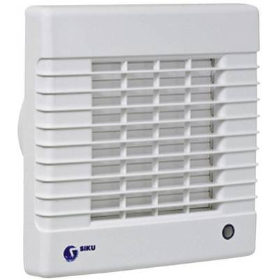 Fali és mennyezeti szellőző ventilátor zsaluval, O 100 mm, fehér, SIKU 27520 (27520)