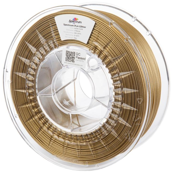 Spectrum 3D nyomtatószál, PLA Glitter, 1,75 mm, Aztec Gold, 1 kg