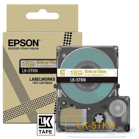 Epson LK-5TKN Arany, Átlátszó (C53S672097)