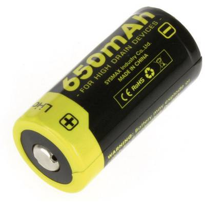 NiteCore NL166 Speciális akku 16340 Lítiumion 3.7 V 650 mAh (NIT16340)