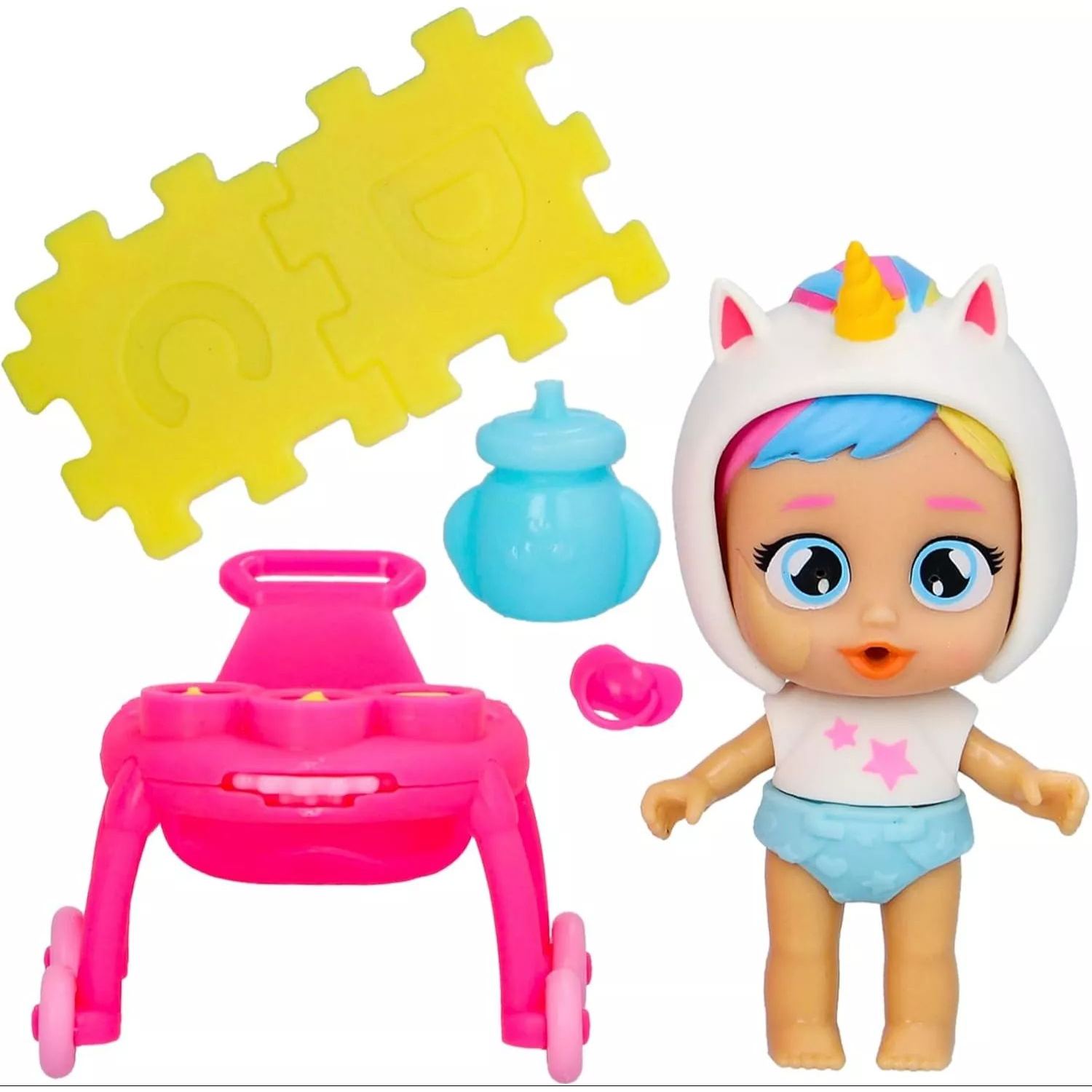 Cry Babies Playtime Dreamy bébikompja játékszett 7 darab kiegészítővel (IMC923218)