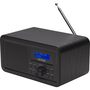 DAB+ FM радио, Denver, с часовник, аларма, черно